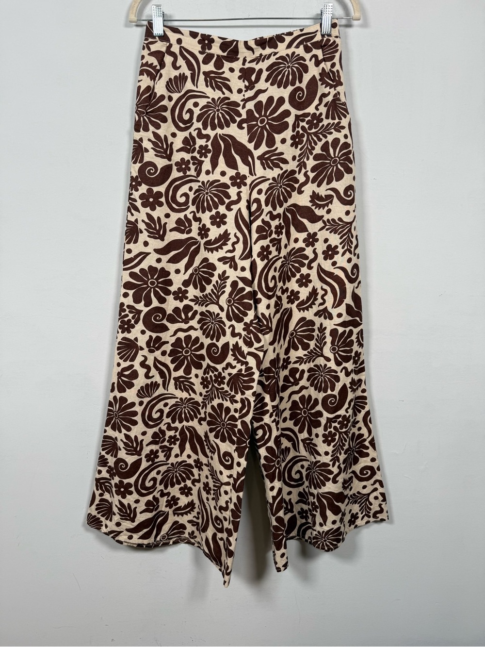 Midnight Sky Cotton Blend Wide Leg pants, Size M, Great Condition